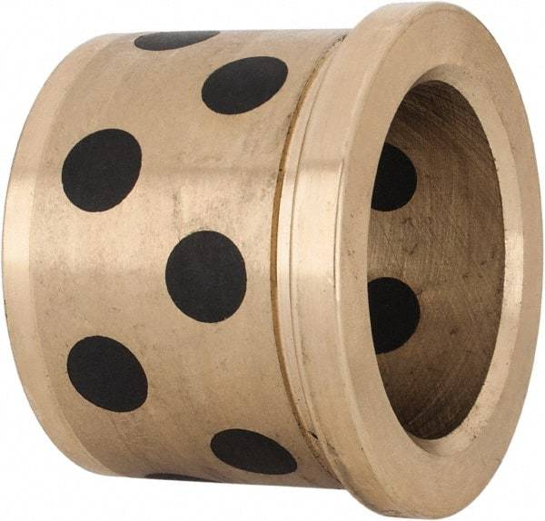 Dayton Lamina - 1-1/4" ID x 1-3/8" OAL, Aluminum Bronze, Die & Mold Shoulder Bushing - Shoulder, 1-5/8" Bottom OD, 1-5/8" Top OD, 1.8" Collar OD, 1-3/16" Above Collar - USA Tool & Supply