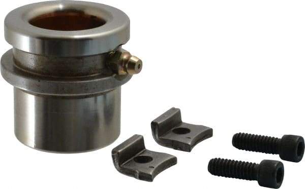 Dayton Lamina - 1" ID x 1-3/4" OAL, Steel, Bronze Plated Die & Mold Shoulder Bushing - Short Shoulder, 1.72" Bottom OD, 1-1/2" Top OD, 1.845" Collar OD, 13/16" Under Collar, 15/16" Above Collar - USA Tool & Supply