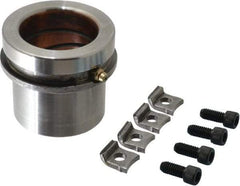 Dayton Lamina - 2" ID x 2-5/8" OAL, Steel, Bronze Plated Die & Mold Shoulder Bushing - Short Shoulder, 2.909" Bottom OD, 2-1/2" Top OD, 3.064" Collar OD, 1" Under Collar, 1-5/8" Above Collar - USA Tool & Supply