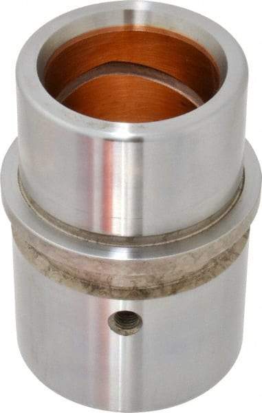 Dayton Lamina - 1-1/2" ID x 3-3/16" OAL, Steel, Bronze Plated Die & Mold Shoulder Bushing - Shoulder, 2.19" Bottom OD, 2" Top OD, 2.345" Collar OD, 2" Under Collar, 1-3/16" Above Collar - USA Tool & Supply