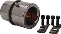 Dayton Lamina - 1-3/4" ID x 3-3/8" OAL, Steel, Bronze Plated Die & Mold Shoulder Bushing - Shoulder, 2-1/2" Bottom OD, 2-1/4" Top OD, 2.658" Collar OD, 2" Under Collar, 1-3/8" Above Collar - USA Tool & Supply