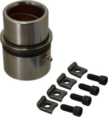 Dayton Lamina - 1-3/4" ID x 4-3/8" OAL, Steel, Bronze Plated Die & Mold Shoulder Bushing - Extra Long Shoulder, 2-1/2" Bottom OD, 2-1/4" Top OD, 2.658" Collar OD, 3" Under Collar, 1-3/8" Above Collar - USA Tool & Supply