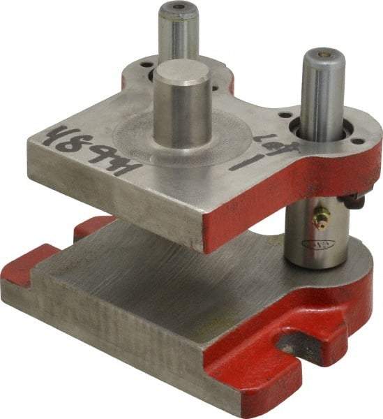 Anchor Danly - 5" Guide Post Length, 1" Die Holder Thickness, 5" Radius, Kick Press Semi Steel Die Set - 6" Overall Width x 4-11/16" Overall Depth - USA Tool & Supply