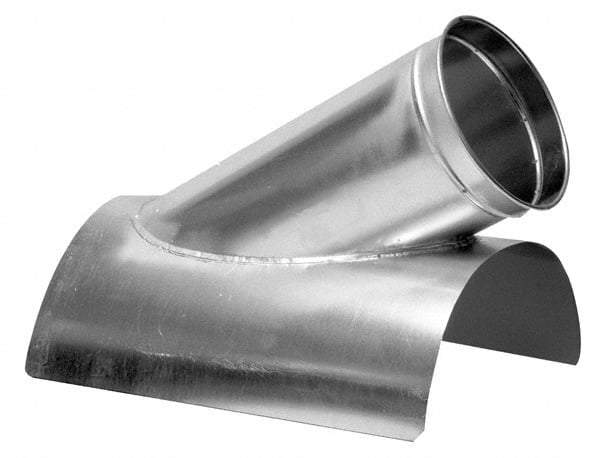 Made in USA - 10-6" ID Galvanized Duct In-Cut - 17" Long, 24 to 20 Gage - USA Tool & Supply