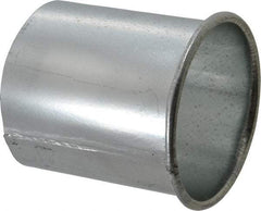 Made in USA - 4" ID Galvanized Duct Adapter - 4" Long, 22 Gage - USA Tool & Supply