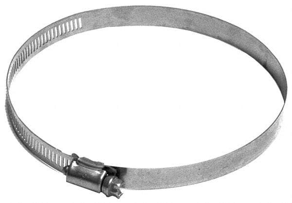 Made in USA - 5-1/2" ID Stainless Steel Duct Hose Clamp - 1/2" Long - USA Tool & Supply