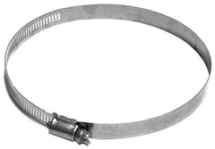 Made in USA - 5-1/2" ID Stainless Steel Duct Hose Clamp - 1/2" Long - USA Tool & Supply