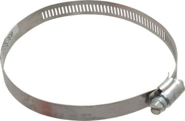 Made in USA - 4-1/2" ID Stainless Steel Duct Hose Clamp - 1/2" Long - USA Tool & Supply