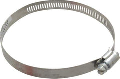 Made in USA - 4-1/2" ID Stainless Steel Duct Hose Clamp - 1/2" Long - USA Tool & Supply