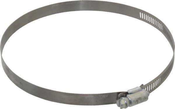 Made in USA - 6-1/2" ID Stainless Steel Duct Hose Clamp - 1/2" Long - USA Tool & Supply