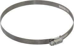 Made in USA - 6-1/2" ID Stainless Steel Duct Hose Clamp - 1/2" Long - USA Tool & Supply