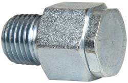 LDI Industries - 1/4 Thread, Steel, Zinc Plated, Filter Vent - 1-3/16" High, 3/4" Hex Flats Diam - USA Tool & Supply