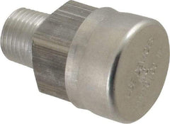 LDI Industries - 1/8 Thread, Aluminum, Protected Vent - 1-1/8" High, 9/16" Hex Flats Diam - USA Tool & Supply