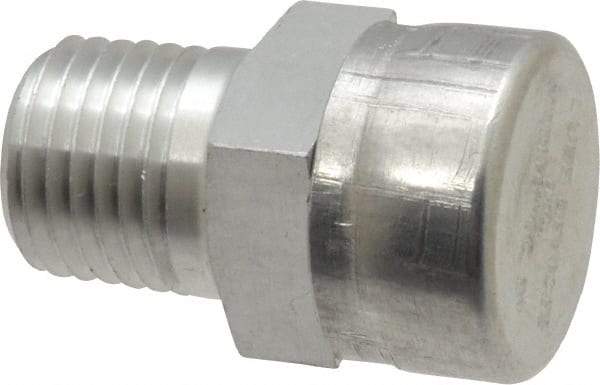 LDI Industries - 1/4 Thread, Aluminum, Protected Vent - 1-3/16" High, 3/4" Hex Flats Diam - USA Tool & Supply