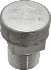 LDI Industries - 3/8 Thread, Aluminum, Protected Vent - 1-1/4" High, 1" Hex Flats Diam - USA Tool & Supply