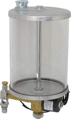 LDI Industries - 1 Outlet, Acrylic Bowl, 1.89 L Electric-Adjustable Oil Reservoir - 5-1/2" Diam x 11-21/64" High, 71.11°C Max - USA Tool & Supply