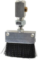 LDI Industries - 2-1/4" Long Brush, 2-1/4" Width/Diam, PTF Thread Oil Reservoir Lubrication Brushes - 1-5/32" Bristle Length, 250°F, 3" Length Under Mounting Thread, Straight Shank - USA Tool & Supply