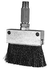 LDI Industries - 2-1/4" Long Brush, 2-1/4" Width/Diam, PTF Thread Oil Reservoir Lubrication Brushes - 1-5/32" Bristle Length, 250°F, 2-3/8" Length Under Mounting Thread, Straight Shank - USA Tool & Supply