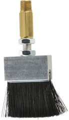 LDI Industries - 1-1/2" Long Brush, 1-1/2" Width/Diam, PTF Thread Oil Reservoir Lubrication Brushes - 1-5/32" Bristle Length, 250°F, 2-3/8" Length Under Mounting Thread, Straight Shank - USA Tool & Supply