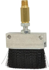LDI Industries - 2-1/4" Long Brush, 2-1/4" Width/Diam, PTF Thread Oil Reservoir Lubrication Brushes - 1-5/32" Bristle Length, 250°F, 2-3/8" Length Under Mounting Thread, Straight Shank - USA Tool & Supply