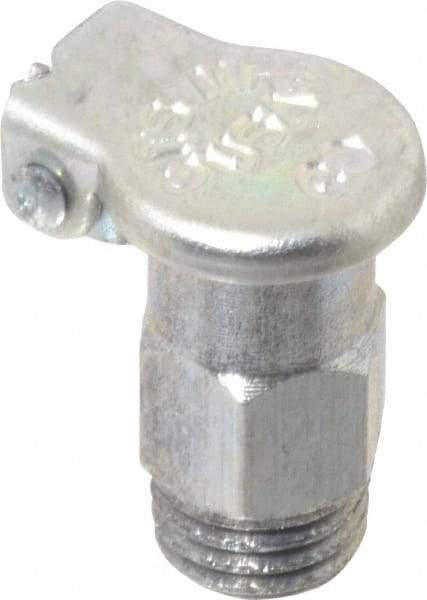Gits - 1/4-32 Thread, Steel, Zinc Plated, Threaded One Piece, Straight Oil Hole Cover - 11/16" Drive Diam, 5/32" Drive Length, 9/16" Overall Height, 5/32" Thread Length, UNEF Thread - USA Tool & Supply