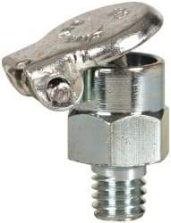 Gits - 10-32 Thread, Steel, Zinc Plated, Threaded One Piece, Straight Oil Hole Cover - 3/4" Drive Diam, 3/16" Drive Length, 9/16" Overall Height, 3/16" Thread Length, UNF Thread - USA Tool & Supply