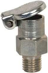 Gits - 1/4-32 Thread, Steel, Zinc Plated, Threaded One Piece, Straight Oil Hole Cover - 3/4" Drive Diam, 1/4" Drive Length, 3/4" Overall Height, 1/4" Thread Length, UNEF Thread - USA Tool & Supply