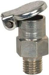 Gits - 1/4-32 Thread, Steel, Zinc Plated, Threaded One Piece, Straight Oil Hole Cover - 3/4" Drive Diam, 1/4" Drive Length, 3/4" Overall Height, 1/4" Thread Length, UNEF Thread - USA Tool & Supply