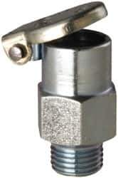 Gits - 5/16-32 Thread, Steel, Zinc Plated, Threaded One Piece, Straight Oil Hole Cover - 13/16" Drive Diam, 1/4" Drive Length, 27/32" Overall Height, 1/4" Thread Length, UNEF Thread - USA Tool & Supply