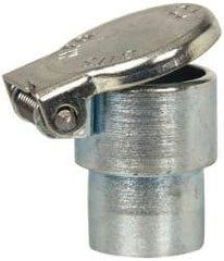 Gits - Steel, Zinc Plated, Shoulder Drive One Piece, Straight Oil Hole Cover - 0.503-0.505" Drive Diam, 1/2" Drive-In Hole Diam, 3/8" Drive Length, 13/16" Overall Height - USA Tool & Supply