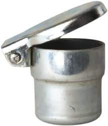 Gits - Steel, Zinc Plated, Shoulder Drive One Piece, Straight Oil Hole Cover - 0.878-0.880" Drive Diam, 7/8" Drive-In Hole Diam, 1/2" Drive Length, 1-1/16" Overall Height - USA Tool & Supply