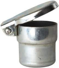 Gits - Steel, Zinc Plated, Shoulder Drive One Piece, Straight Oil Hole Cover - 0.878-0.880" Drive Diam, 7/8" Drive-In Hole Diam, 1/2" Drive Length, 1-1/16" Overall Height - USA Tool & Supply