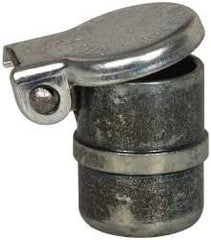 Gits - Steel, Zinc Plated, Beaded Drive One Piece, Straight Oil Hole Cover - 0.378-0.380" Drive Diam, 3/8" Drive-In Hole Diam, 7/32" Drive Length, 17/32" Overall Height - USA Tool & Supply