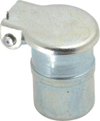 Gits - Steel, Zinc Plated, Beaded Drive One Piece, Straight Oil Hole Cover - 0.441-0.443" Drive Diam, 7/16" Drive-In Hole Diam, 5/16" Drive Length, 11/16" Overall Height - USA Tool & Supply