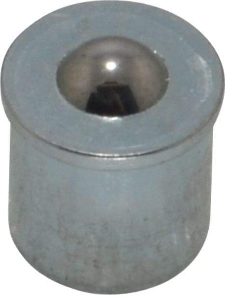 Gits - Steel, Zinc Plated, Plain Drive One Piece, Ball Valve Oil Hole Cover - 0.315-0.317" Drive Diam, 5/16" Drive-In Hole Diam, 5/16" Drive Length, 3/8" Overall Height - USA Tool & Supply