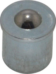 Gits - Steel, Zinc Plated, Plain Drive One Piece, Ball Valve Oil Hole Cover - 0.315-0.317" Drive Diam, 5/16" Drive-In Hole Diam, 5/16" Drive Length, 3/8" Overall Height - USA Tool & Supply