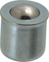 Gits - Steel, Zinc Plated, Plain Drive One Piece, Ball Valve Oil Hole Cover - 0378-0.380" Drive Diam, 3/8" Drive-In Hole Diam, 3/8" Drive Length, 15/32" Overall Height - USA Tool & Supply