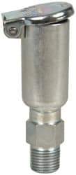 Gits - 3/32 Ounce Capacity, 1/8-27 Thread, Steel, Zinc Plated, Straight with Hex Body, Oil Cup - 2" High, 3/8" Thread Length, Wick Feed - USA Tool & Supply