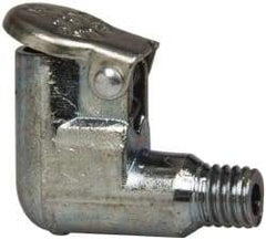 Gits - 10-32 Thread, Die Cast Zinc, Zinc Plated, Threaded One Piece, Elbow Oil Hole Cover - 5/32" Drive Diam, 3/4" Drive Length, 19/32" Overall Height, 5/32" Thread Length, UNF Thread - USA Tool & Supply