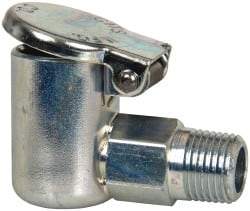Gits - 1/8-27 Thread, Steel, Zinc Plated, Threaded One Piece, Elbow Oil Hole Cover - 1-19/32" Drive Diam, 5/16" Drive Length, 15/16" Overall Height, 5/16" Thread Length, NPT Thread - USA Tool & Supply