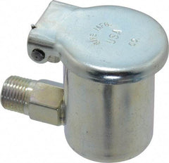 Gits - 1/8-27 Thread, Steel, Zinc Plated, Threaded One Piece, Elbow Oil Hole Cover - 1-11/16" Drive Diam, 5/16" Drive Length, 1-7/16" Overall Height, 5/16" Thread Length, NPT Thread - USA Tool & Supply