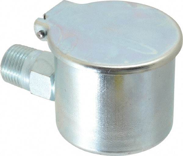 Gits - 1/2-14 Thread, Steel, Zinc Plated, Threaded One Piece, Elbow Oil Hole Cover - 4" Drive Diam, 9/16" Drive Length, 2-1/16" Overall Height, 9/16" Thread Length, NPT Thread - USA Tool & Supply