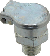 Gits - 3/64 Ounce Capacity, 1/8-27 Thread, Steel, Zinc Plated, Hexagon Body Oil Cup - 15/16" High, 7/16" Thread Length, Gravity Feed - USA Tool & Supply