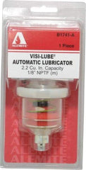 Alemite - 1.22 Ounce Reservoir Capacity, 1/8 NPTF Thread, Steel, Spring-Loaded, Grease Cup and Lubricator - -40 to 65.56°C Operating Temp, 0.15 to 0.24 Bar Operating Pressure - USA Tool & Supply