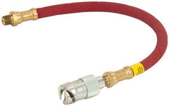 Alemite - 12" Long, 4,800 psi Operating Pressure, Grease Gun Hose & Coupler Assembly - 1/8 NPTF - USA Tool & Supply