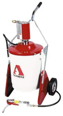 Alemite - Grease Lubrication 4.5 Lb/min Flow Steel, Aluminum, Stainless Steel Air-Operated Pump - For 70 Lb Container - USA Tool & Supply