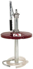 Alemite - Oil Lubrication 0.38 Strokes/oz Flow Steel, Aluminum & Stainless Steel Lever Hand Pump - For 25 to 35 Lb Container - USA Tool & Supply