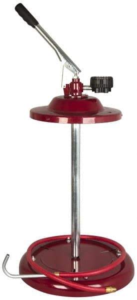 Alemite - Oil Lubrication 0.38 Strokes/oz Flow Steel, Aluminum & Stainless Steel Lever Hand Pump - For 120 Lb & 16 Gal Container - USA Tool & Supply