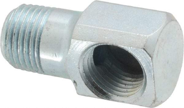 Alemite - 90° Head Angle, Grease Fitting Adapter - 1" Overall Height, 7/16" Shank Length - USA Tool & Supply