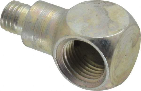 Alemite - 90° Head Angle, Grease Fitting Adapter - 1-1/32" Overall Height, 7/32" Shank Length - USA Tool & Supply